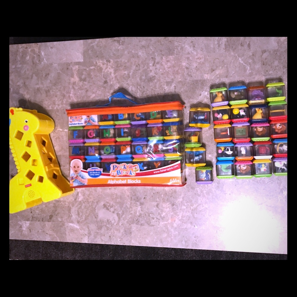 Fisher price peek a blocks sensory blocks